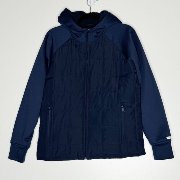 Abercrombie Fitch Light Weight Hybrid Hoodie Puffer Jacket YPB Boys Size 13-14 - Picture 6 of 6